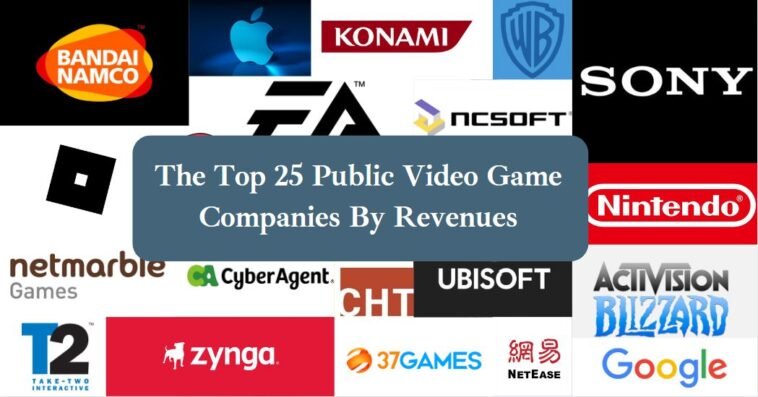 The Top 25 Public Video Game Companies By Revenues